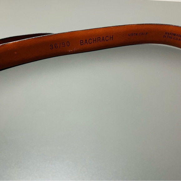 Bachrach Black Leather Belt - Picture 2 of 2